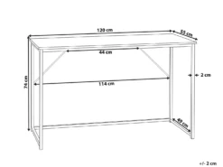 Skrivebord PEMBRO Mørkebrun 120 cm 55 cm