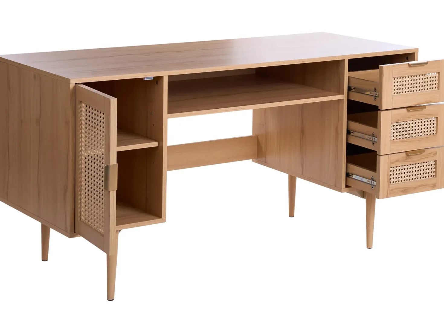 Skrivebord RAFFRA Lysebrun 140 cm 60 cm