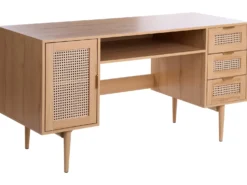 Skrivebord RAFFRA Lysebrun 140 cm 60 cm