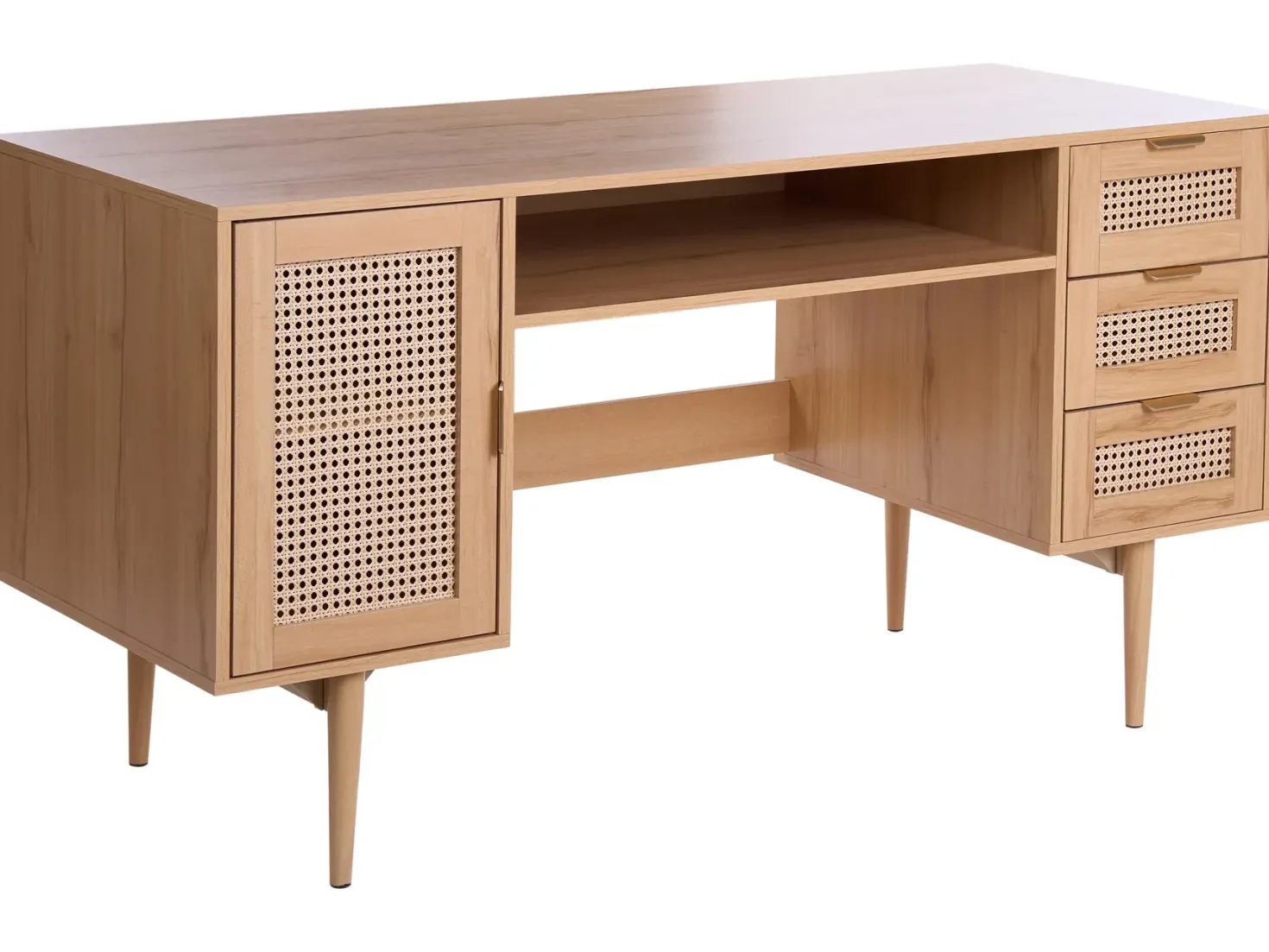 Skrivebord RAFFRA Lysebrun 140 cm 60 cm