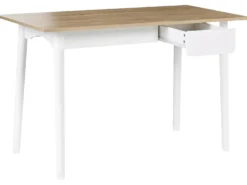 Skrivebord VITRION Lysebrun/hvid 120 cm 60 cm