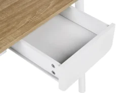 Skrivebord VITRION Lysebrun/hvid 120 cm 60 cm