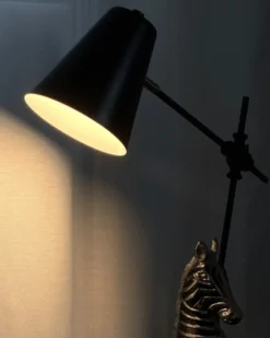 Skrivebordslampe HORTON Justerbar Metal Sort