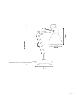 Skrivebordslampe MONSAN Justerbar Metal Messing