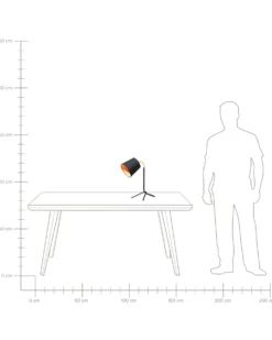 Skrivebordslampe MOOKI Justerbar Metal Sort