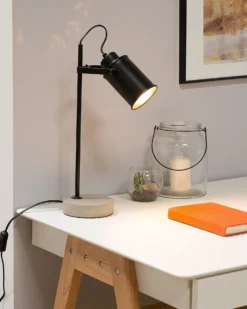 Skrivebordslampe MUNDAKA Justerbar Metal Sort