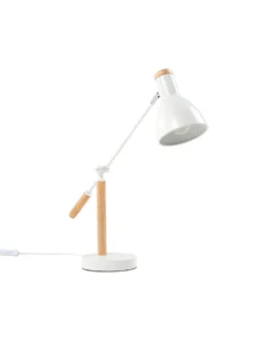 Skrivebordslampe PECKOS Justerbar Metal Hvid