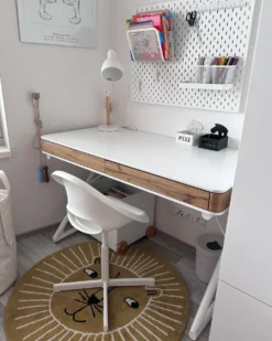 Skrivebordslampe PECKOS Justerbar Metal Hvid