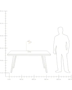 Skrivebordslampe RIMAVA Metal Cremehvid