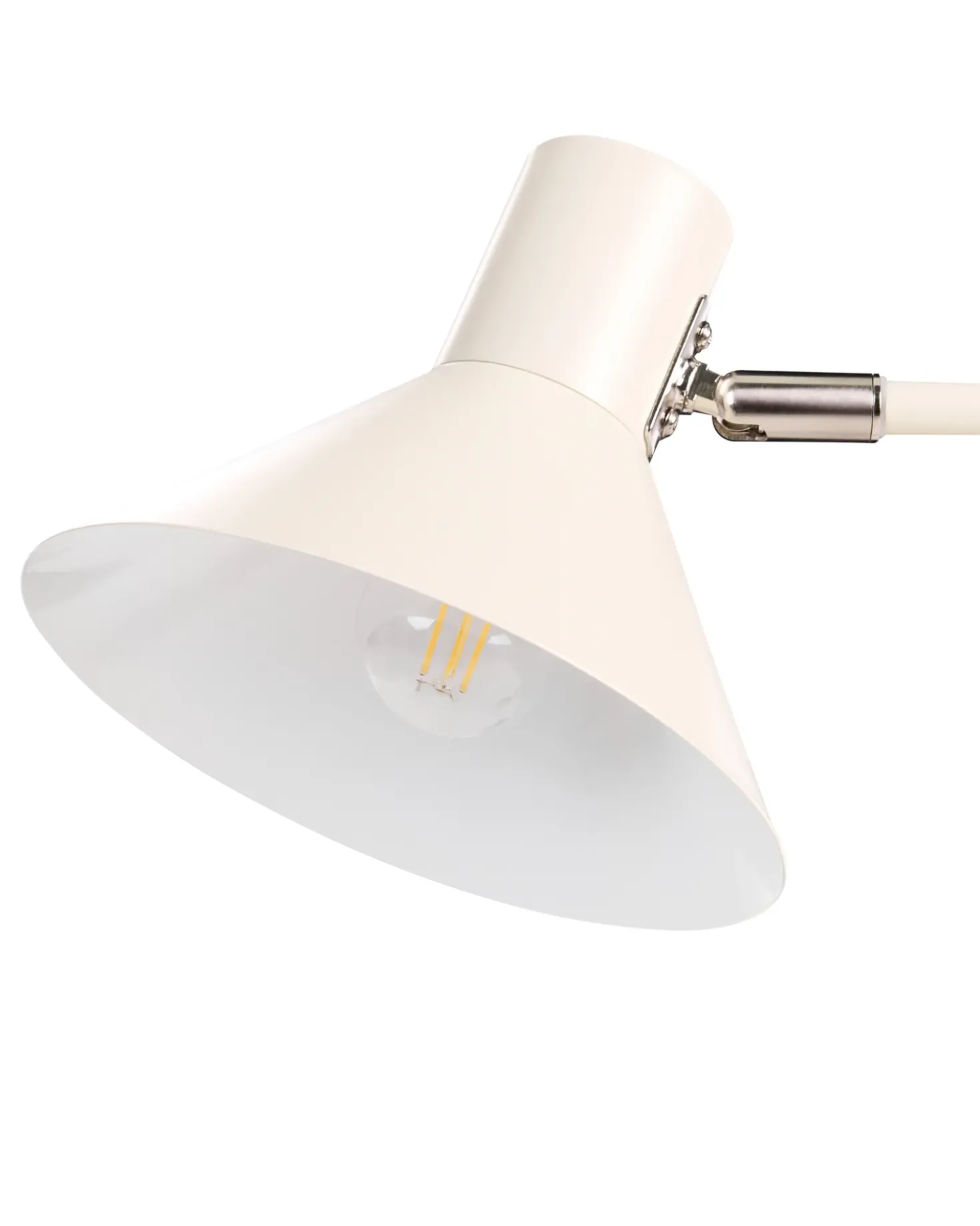 Skrivebordslampe RIMAVA Metal Cremehvid