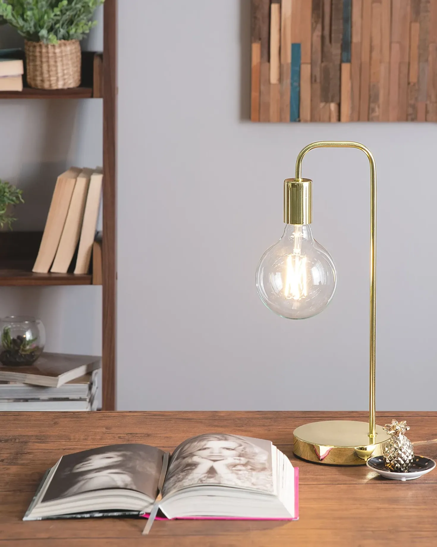 Skrivebordslampe SAVENA Metal Guld