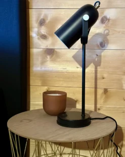 Skrivebordslampe TYRIA Justerbar Metal Sort