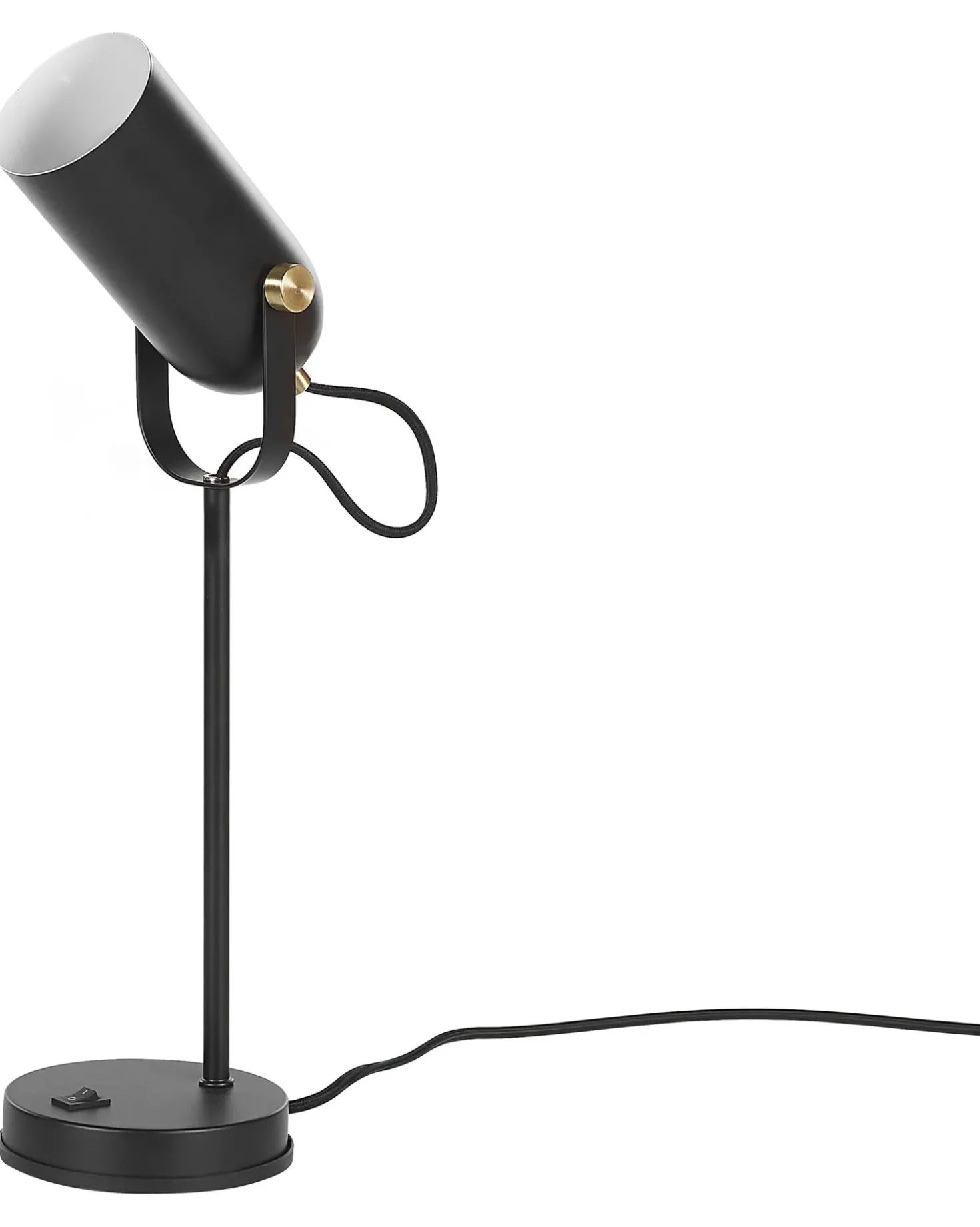 Skrivebordslampe TYRIA Justerbar Metal Sort