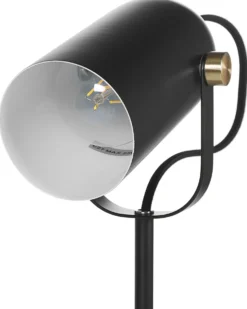 Skrivebordslampe TYRIA Justerbar Metal Sort