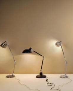 Skrivebordslampe MERAMEC Justerbar Metal Sort