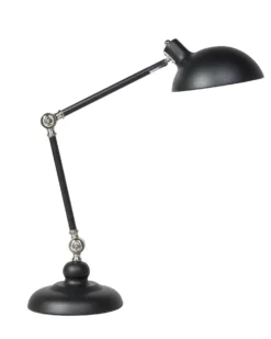 Skrivebordslampe MERAMEC Justerbar Metal Sort
