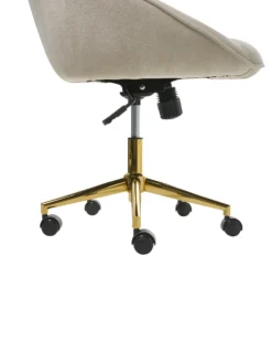 Skrivebordsstol BARDSDALE Velour Lys Beige