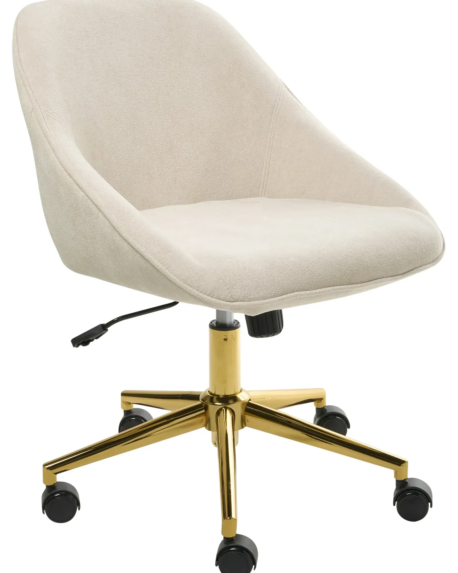 Skrivebordsstol BARDSDALE Velour Lys Beige
