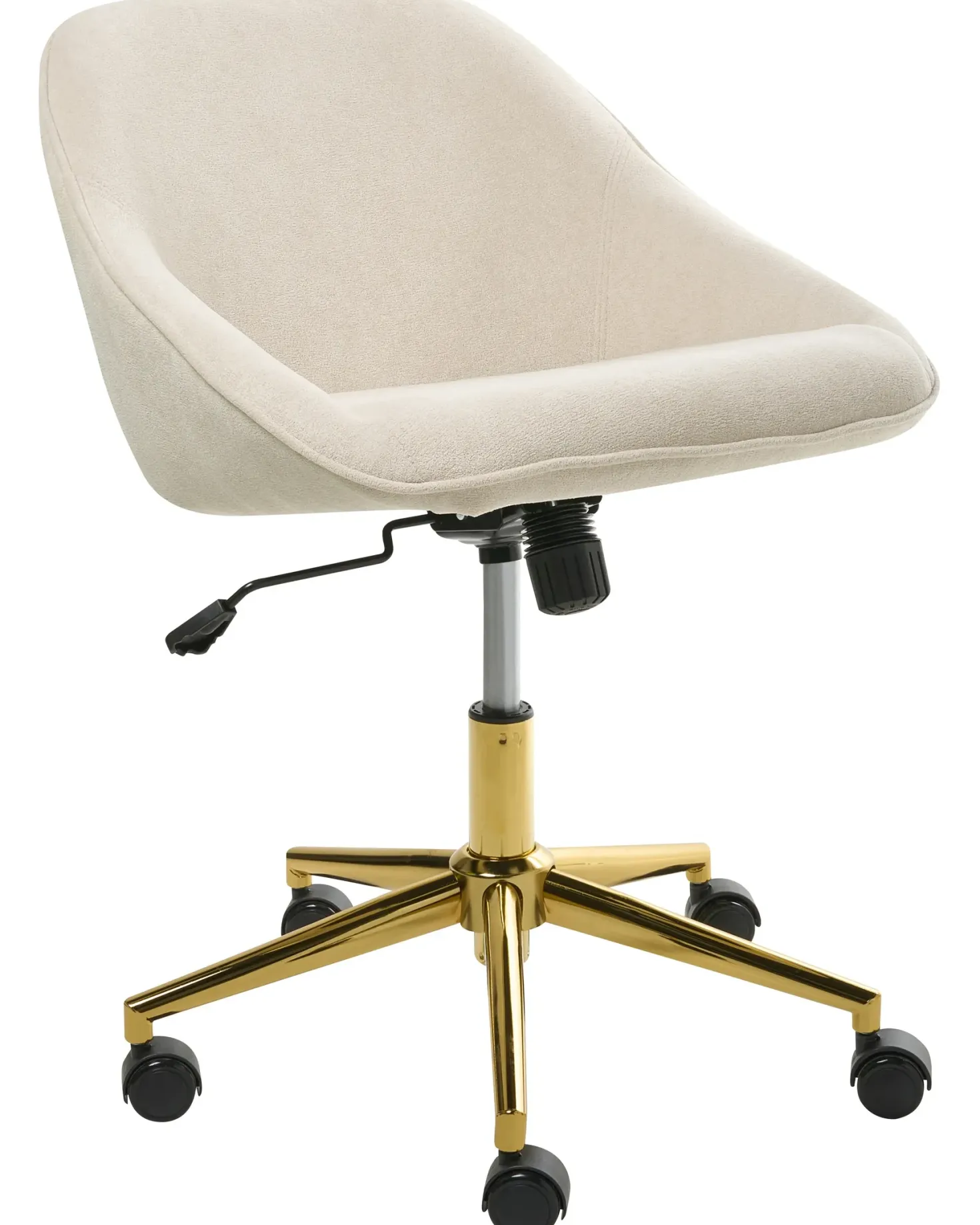 Skrivebordsstol BARDSDALE Velour Lys Beige
