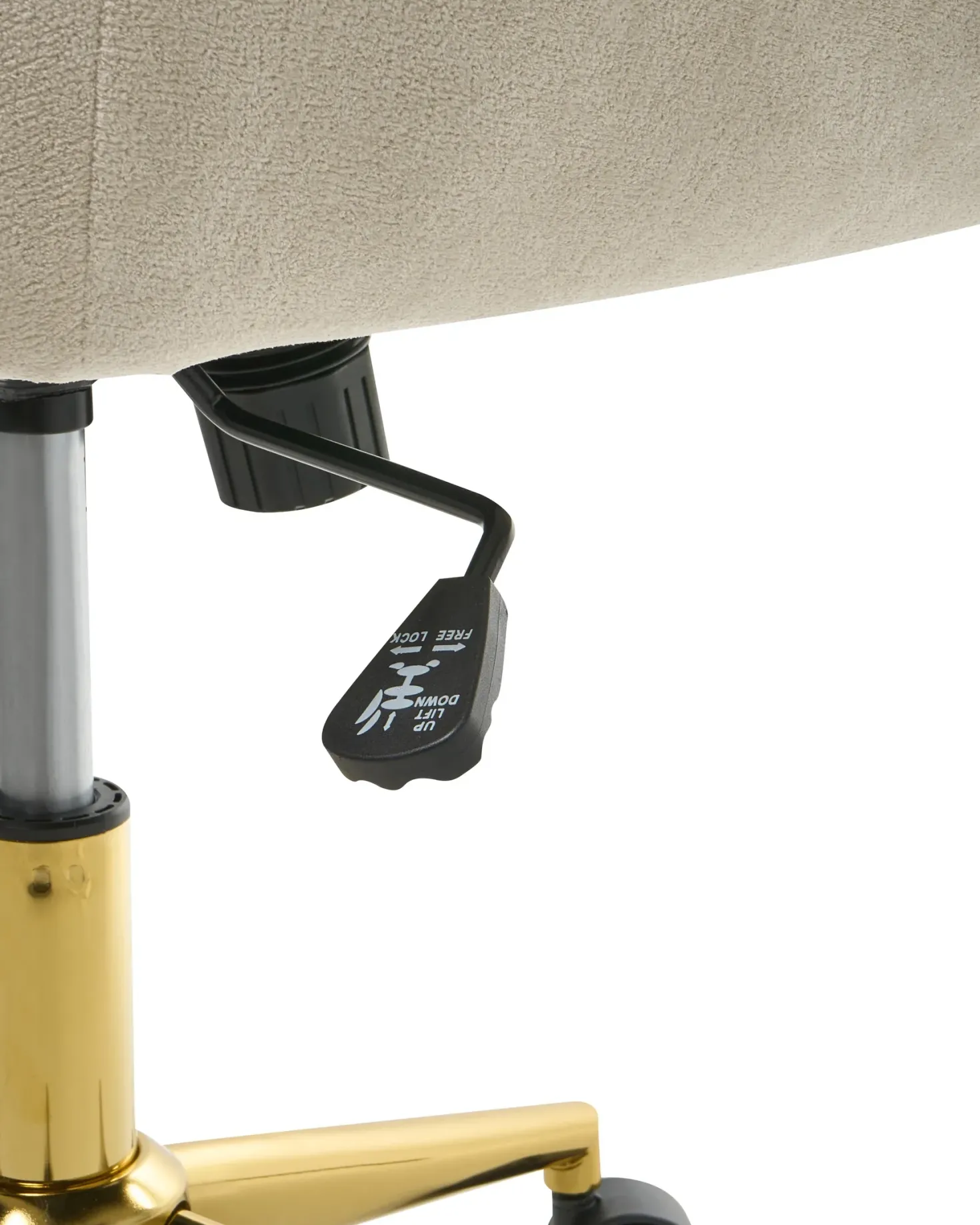 Skrivebordsstol BARDSDALE Velour Lys Beige