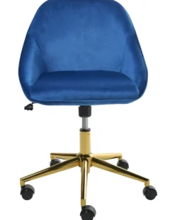 Skrivebordsstol BARDSDALE Velour Navy Blå