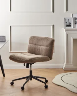 Skrivebordsstol CATLIN Boucle Beige