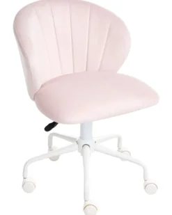 Skrivebordsstol CHEERFUL Velour Pastellrosa