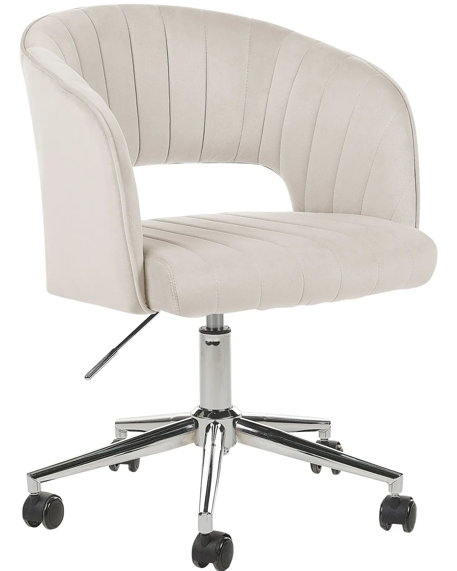 Skrivebordsstol KATONAH Velour Lys Beige
