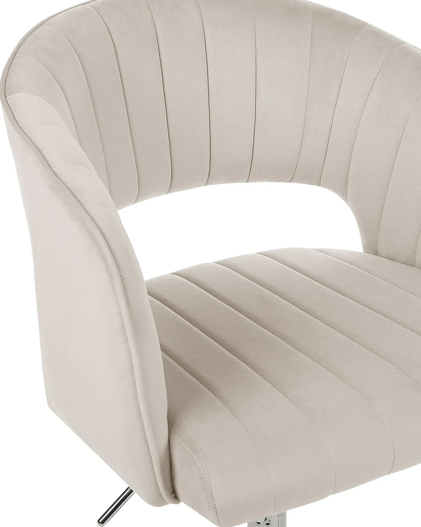 Skrivebordsstol KATONAH Velour Lys Beige