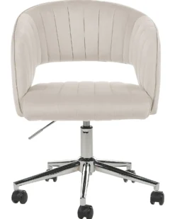 Skrivebordsstol KATONAH Velour Lys Beige