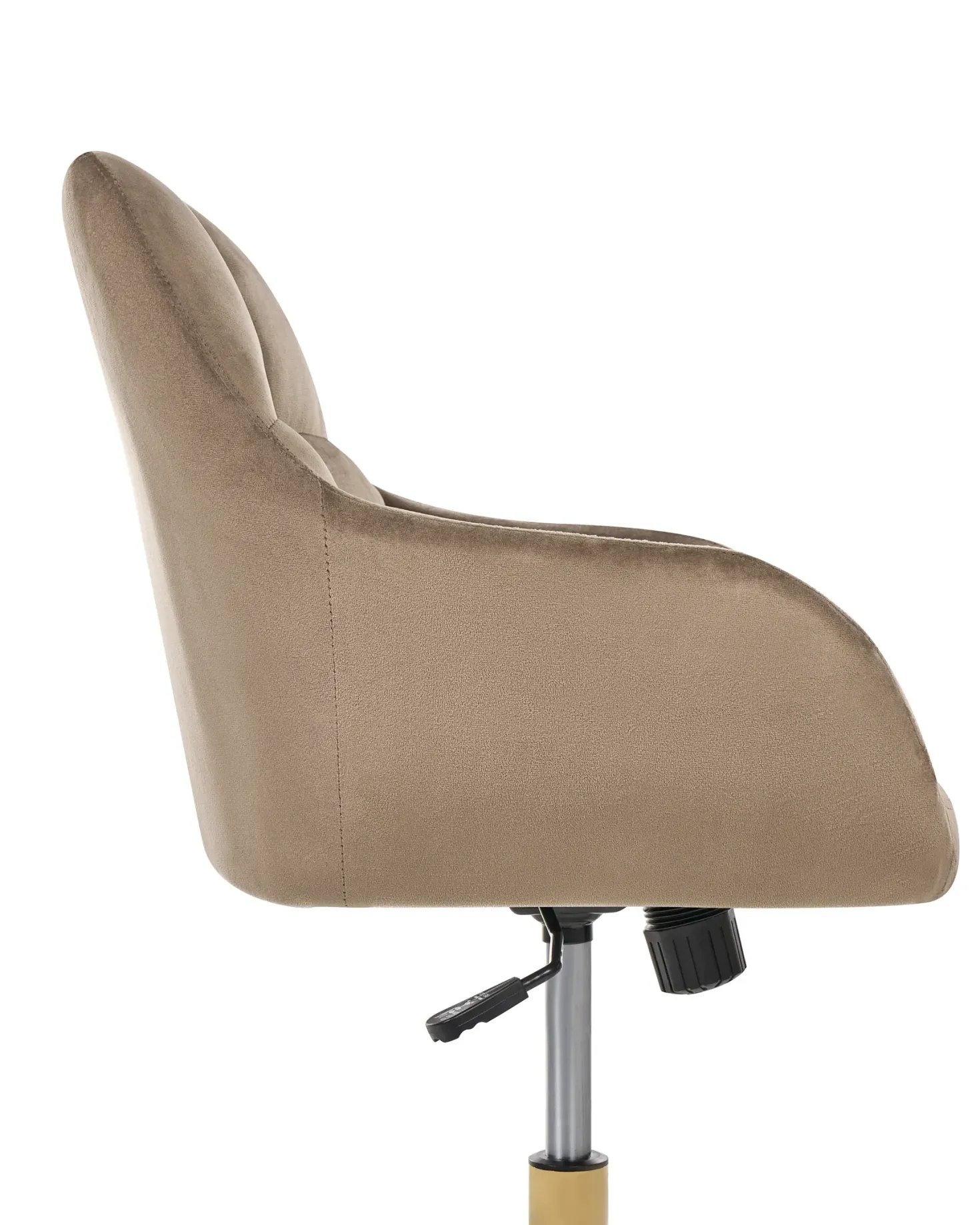 Skrivebordsstol PALMDALE Velour Brungrå