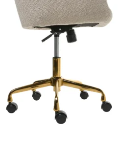 Skrivebordsstol PALMDALE Boucle Lys Beige