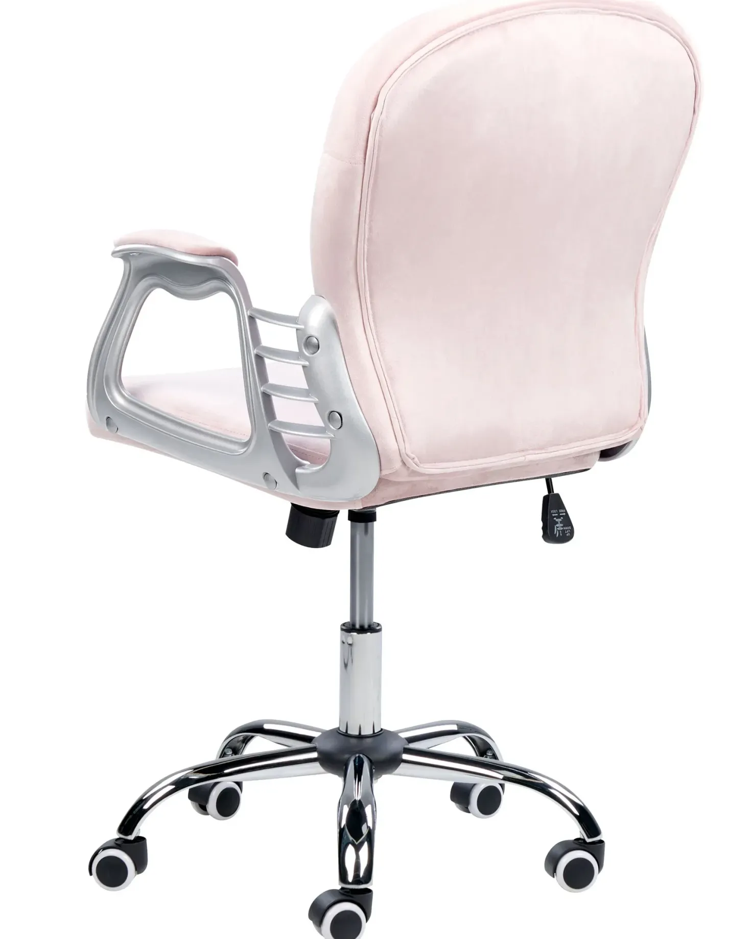Skrivebordsstol PRINCESS Velour Pastellrosa