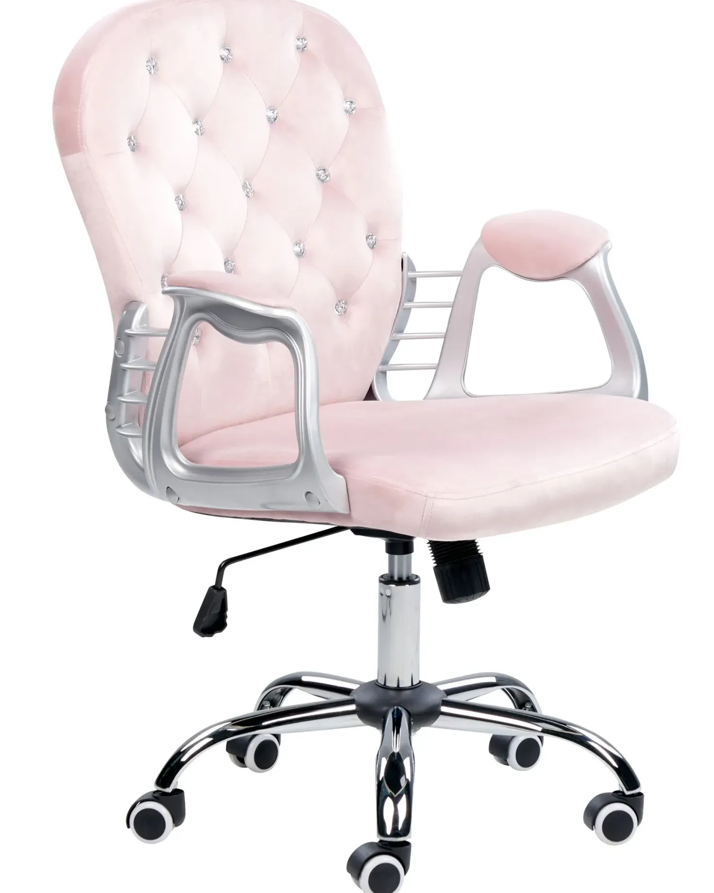 Skrivebordsstol PRINCESS Velour Pastellrosa