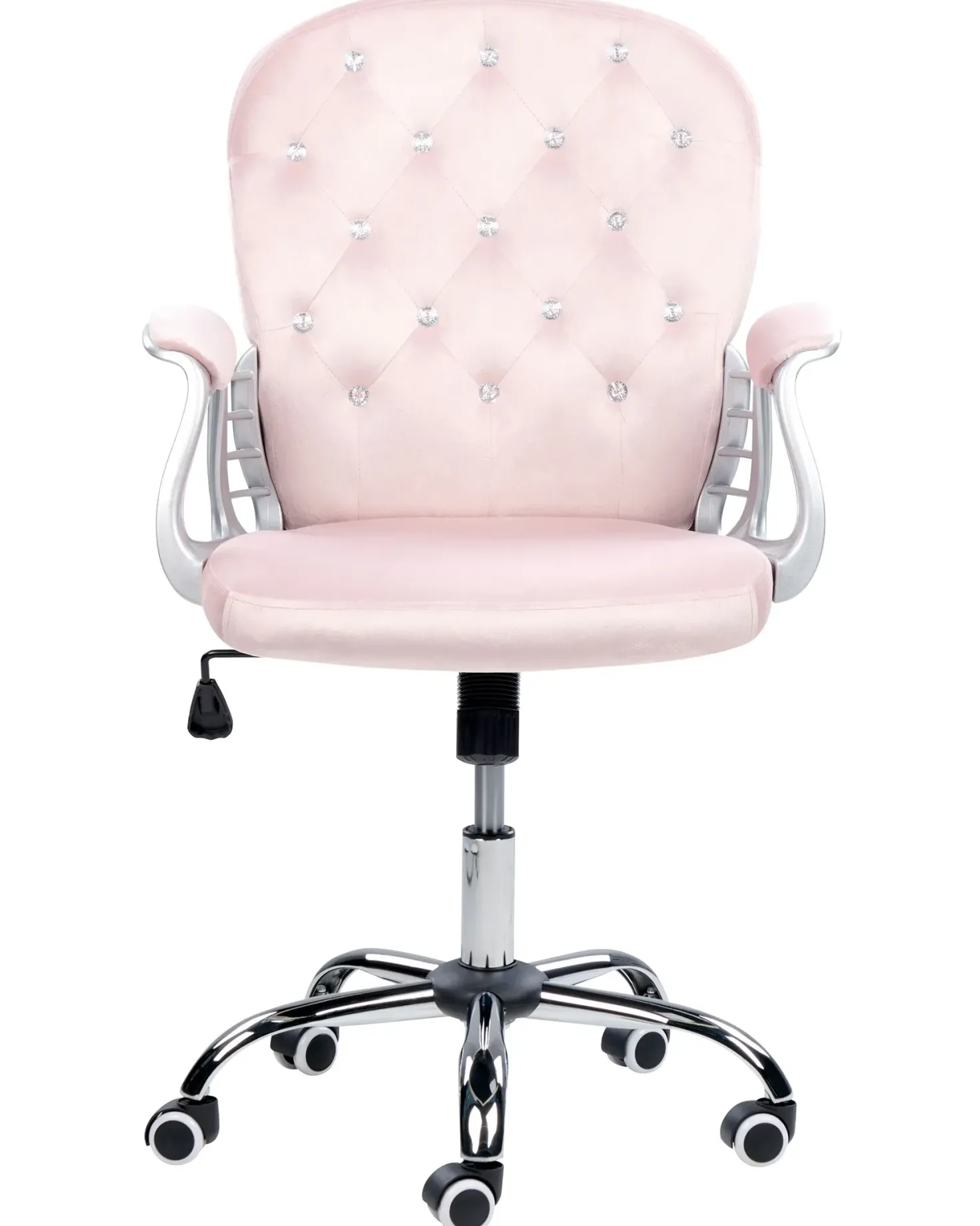 Skrivebordsstol PRINCESS Velour Pastellrosa