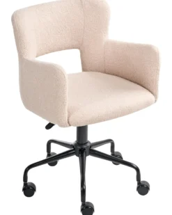 Skrivebordsstol SANILAC II Boucle Beige