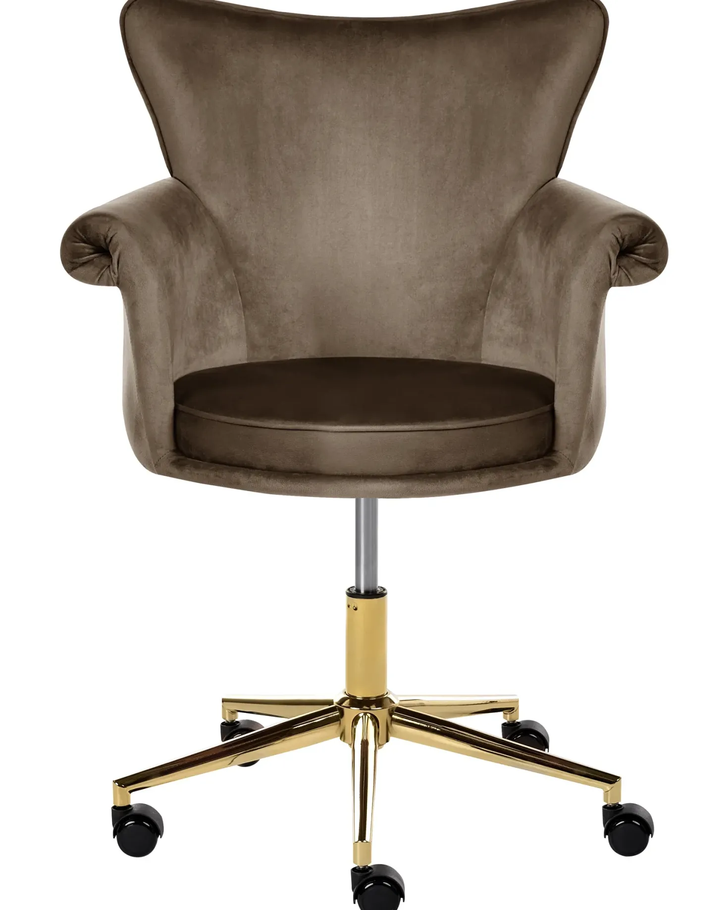 Skrivebordsstol VELENCIA Velour Brun