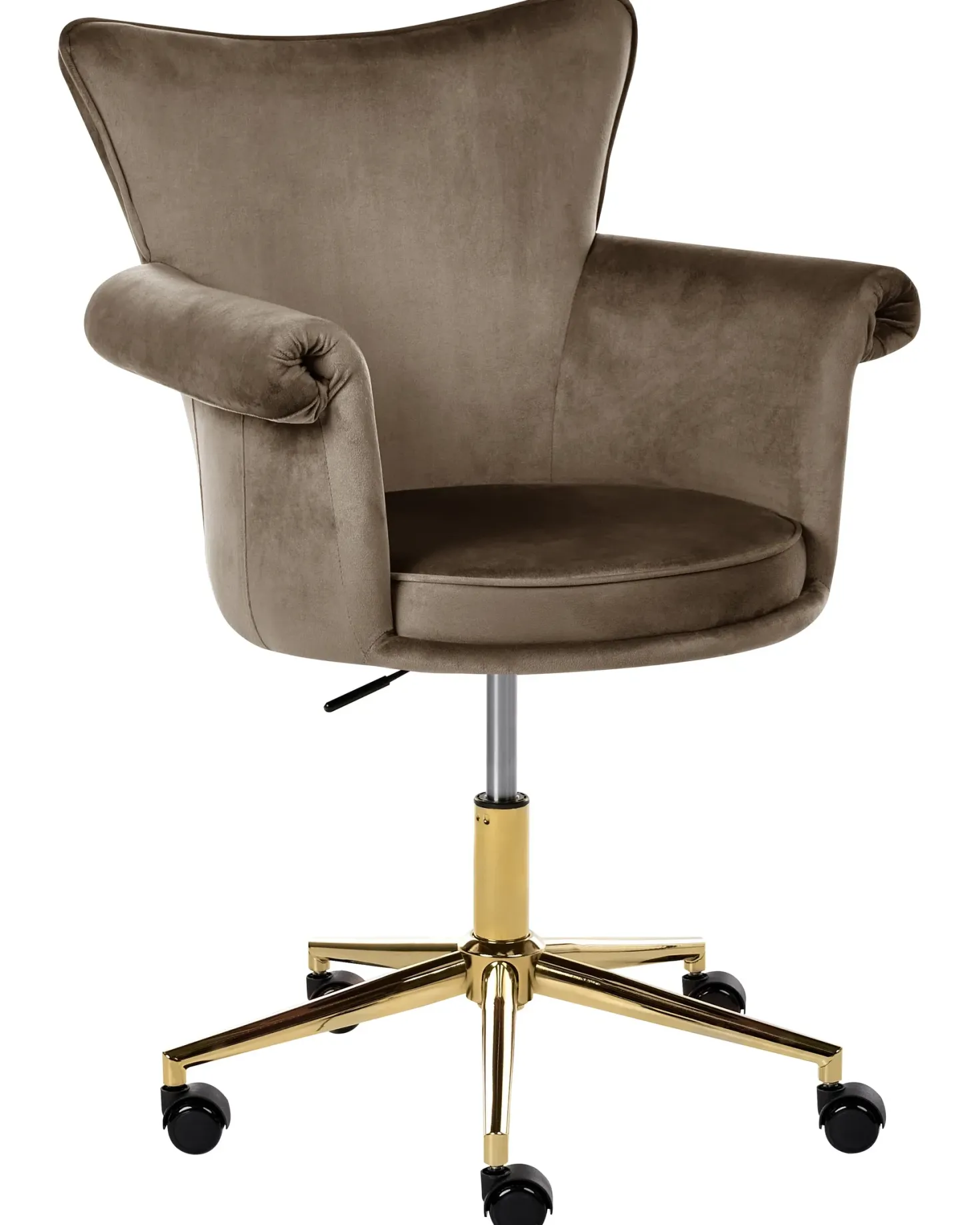 Skrivebordsstol VELENCIA Velour Brun