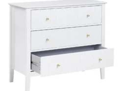 3 skuffers commode ASSISI Hvid