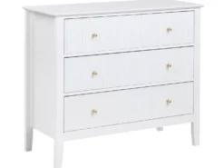3 skuffers commode ASSISI Hvid