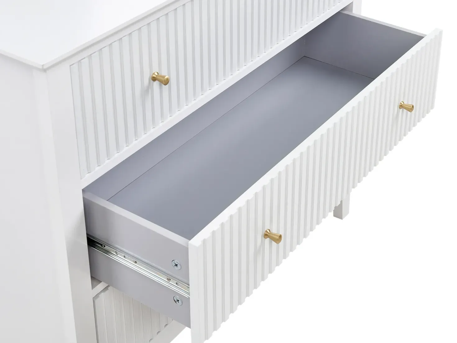 3 skuffers commode ASSISI Hvid