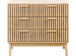 3 skuffers commode LYNWOOD Lysebrun