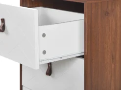 3 skuffers commode NUEVA Mørkebrun/hvid