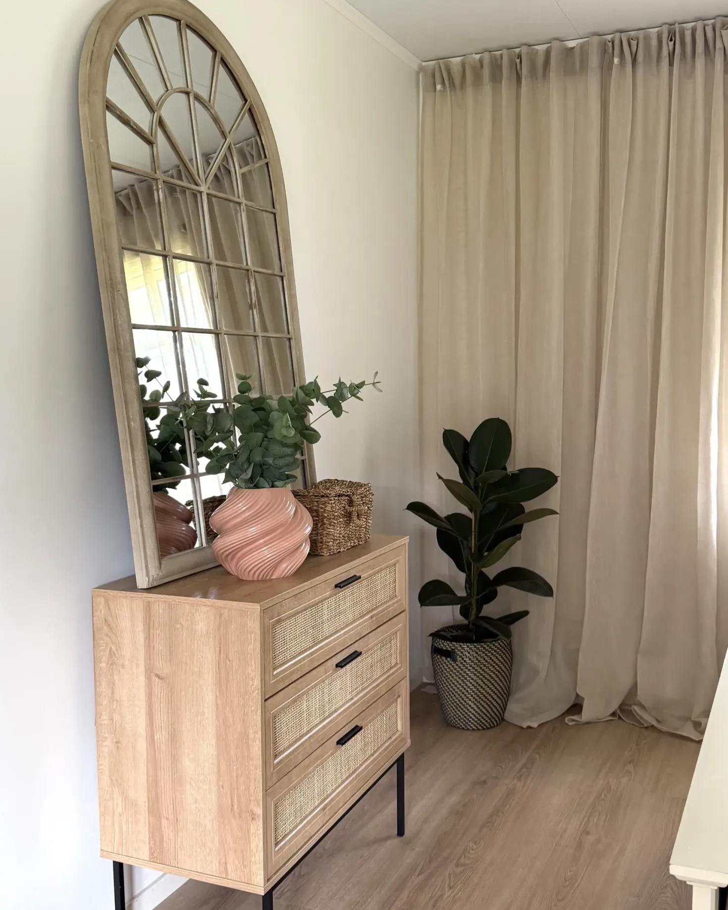 3 skuffers commode PASCO Lysebrun