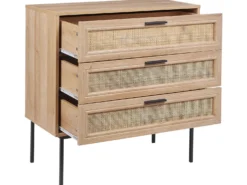 3 skuffers commode PASCO Lysebrun