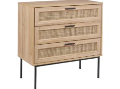 3 skuffers commode PASCO Lysebrun
