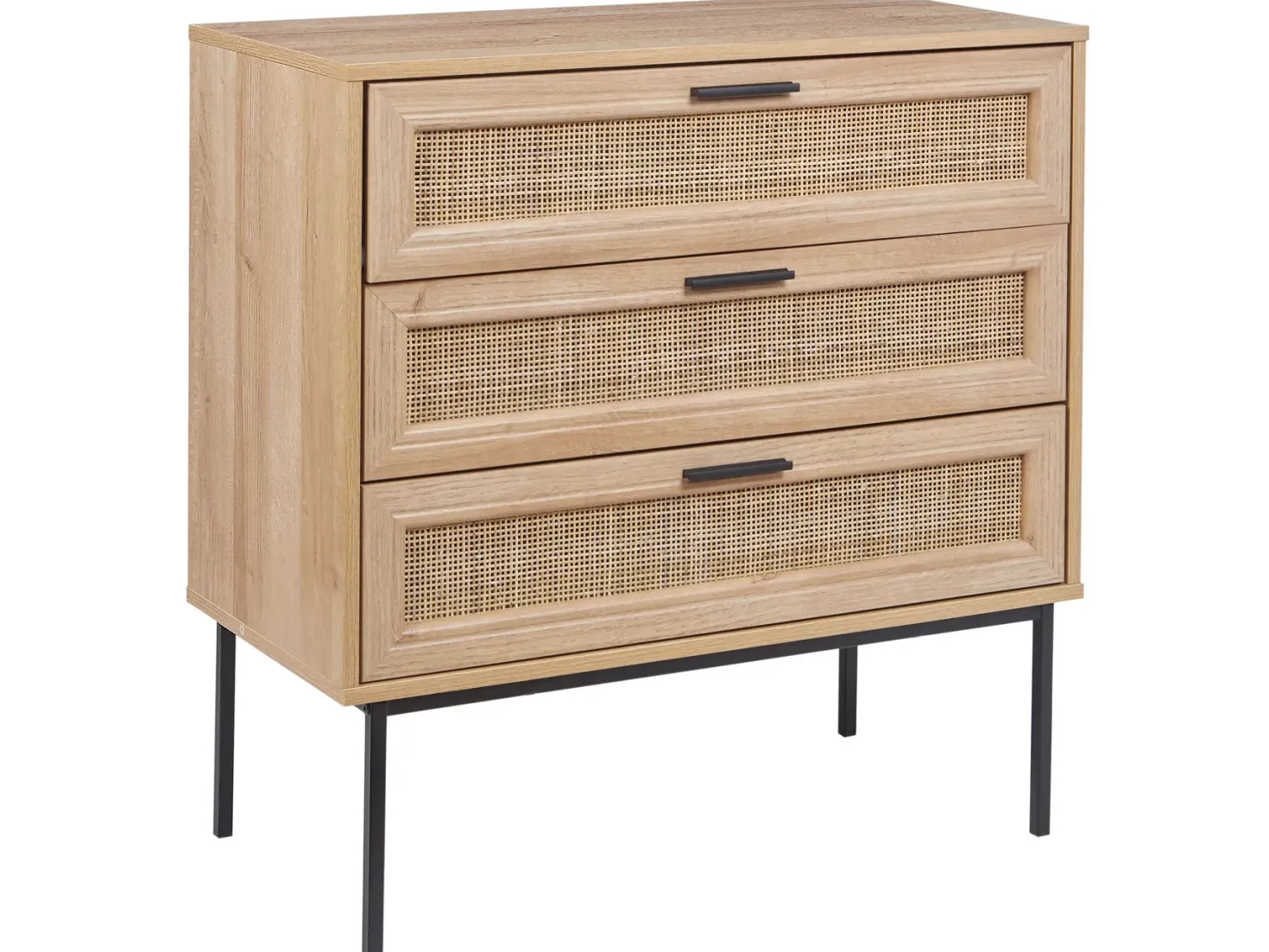 3 skuffers commode PASCO Lysebrun