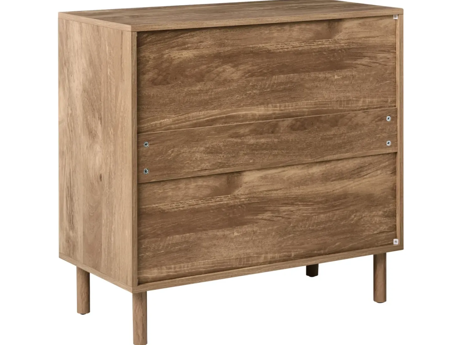 3 skuffers commode RONGE Lysebrun