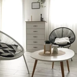 5 skuffers commode SHARON Hvid