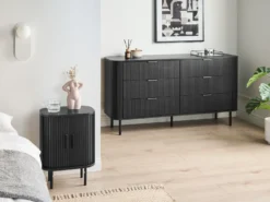 6 skuffers kommode BRADLEY Sort